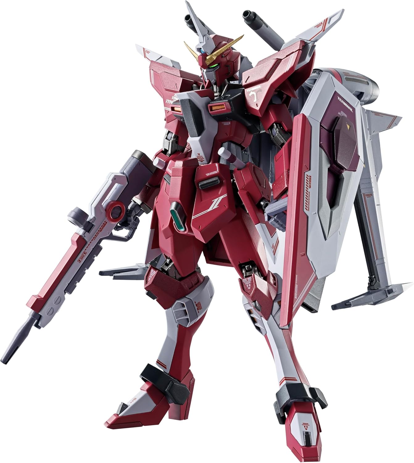 TAMASHII NATIONS Metal Robot Damashii Mobile Suit Gundam SEED FREEDOM Metal Robot Damashii Infinite Justice Gundam Ver. 2, Approx. 5.5 Inches (140 mm), Made of ABS & PVC & Die-cast, Painted