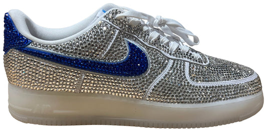 BOSSI 'CLEAR BLUE' RHINESTONE SNEAKERS