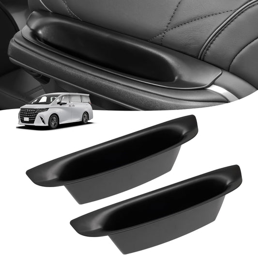 Auto Spec Toyota Alphard Vellfire 40 Series Seat Handle Storage Pocket, Seat Handle, Second Row Storage Pocket, Protection, Scratch Resistant, Easy Care, Increased Convenience, Interior, 2 Pieces