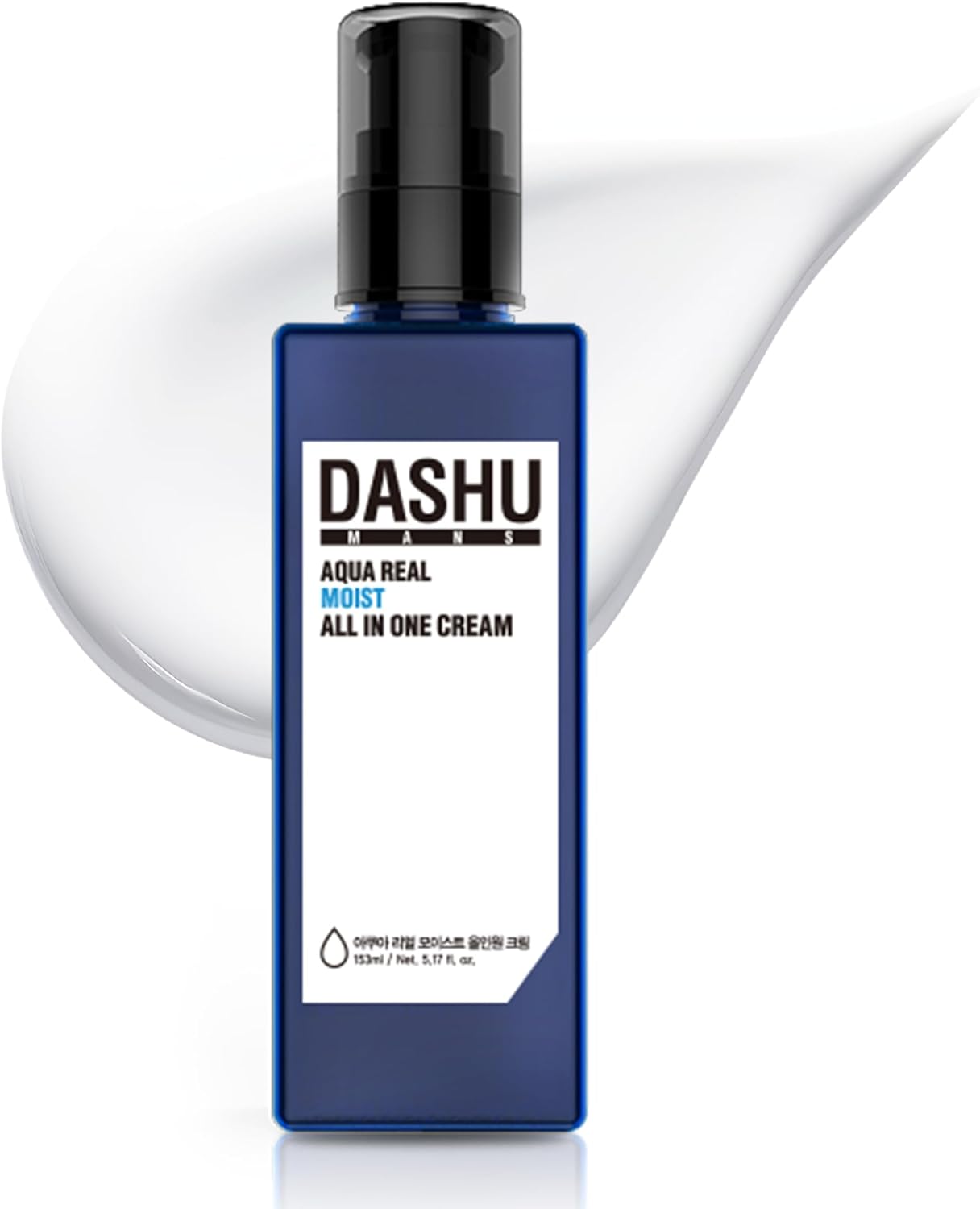 DASHU 5 in 1 Men's All-in-One Cream Aqua Real Moist All-in-One Cream Moisturizing Lotion Serum Dry Skin Normal Skin 5.17 fl oz