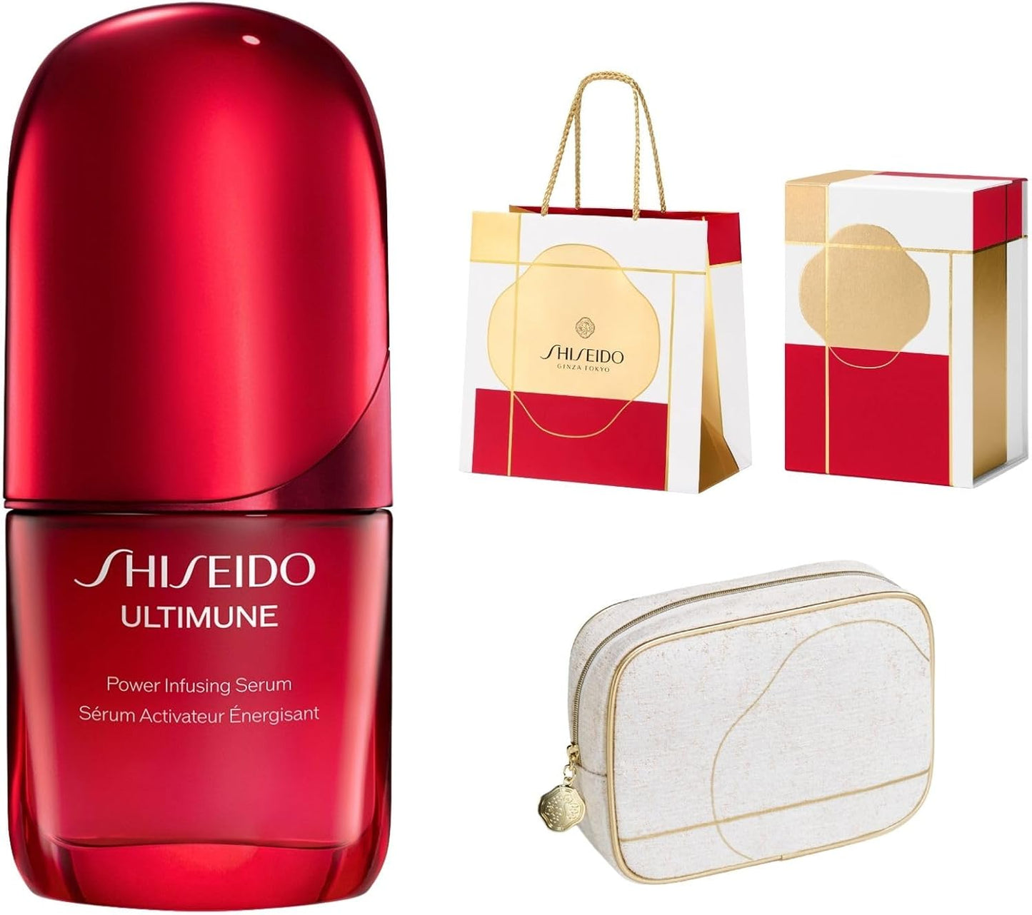 Shiseido Alti Moon Power Rising Serum, 1.0 fl oz (30 ml) + Special Pouch, Holiday Wrapping Packaging, 2025 Model, Beauty Solution, Gel Liquid, Green Floral Scent, Beauty Serum, Aging Care, Dry Holiday