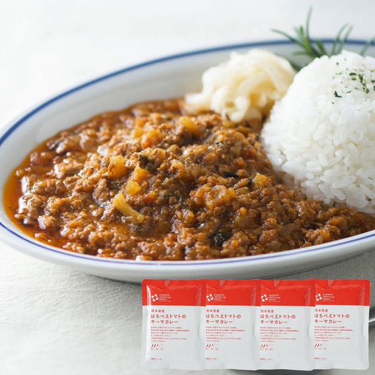 HOSHIKO Keema Curry Made in Kumamoto, Medium Spicy, 6.3 oz (180 g) x 4 Bags Set, Gluten Free Curry, Retort, Made in Japan, Made in Japan, Made with Pork, Dried Vegetables, Spices