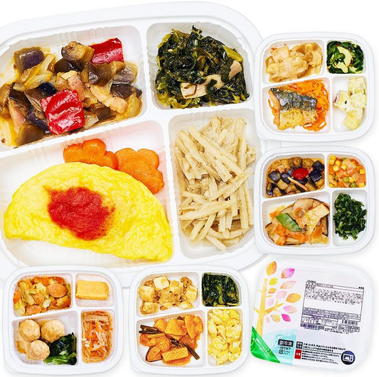 Magokoro Bento (Healthy Balance Diet, Set of 7) Frozen Bento, Nutrition Balance, Salt Control, Frozen Side Dishes, Frozen Bento Bento Box, Magokoro Care Meal, Menu by Managed Nutritionists, Easy Range