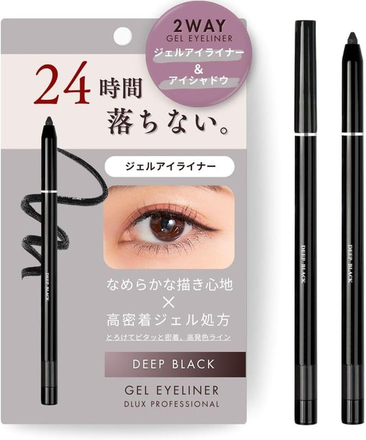 [DLUX PROFFESIONAL OFFICIAL] Gel Eyeliner / Black / Waterproof / Oil Free / Won't Fall Off/ Pencil/High Color/Dense Lines/Skin Friendly/Long Lasting/Strong/Waterproof (Deep Black)