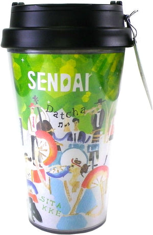 STARBUCKS スターバックス スタバ 日本限定 仙台限定のタンブラー ジャズ 青葉まつり 踊り子 地域限定 仙台 Sendai 宮城 Miyagi ご当地限定 緑 グリーン タンブラー マイボトル 12oz/355ml