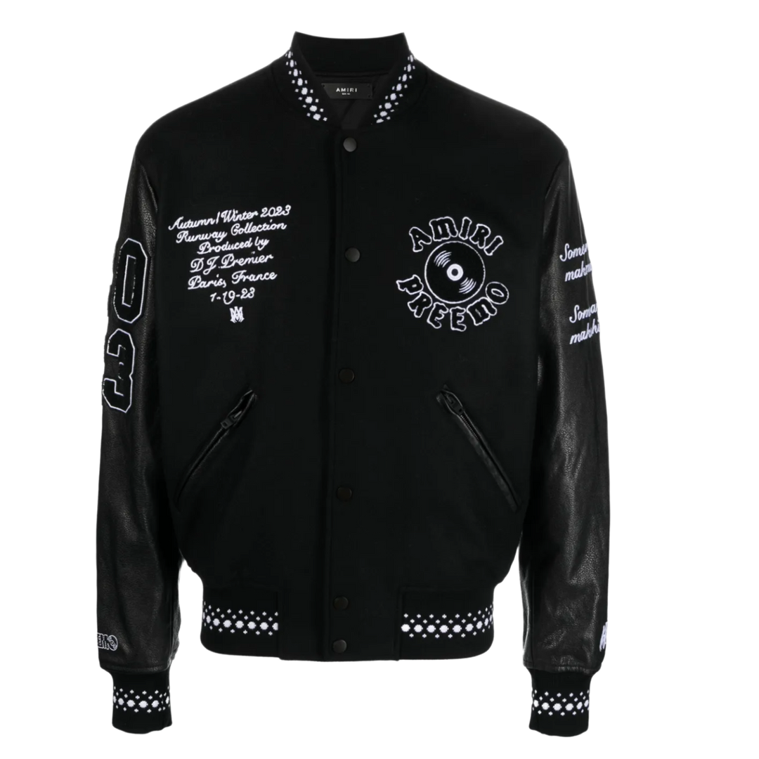 AMIRI 'PREEMO DJ' WOOL BLEND VARSITY JACKET
