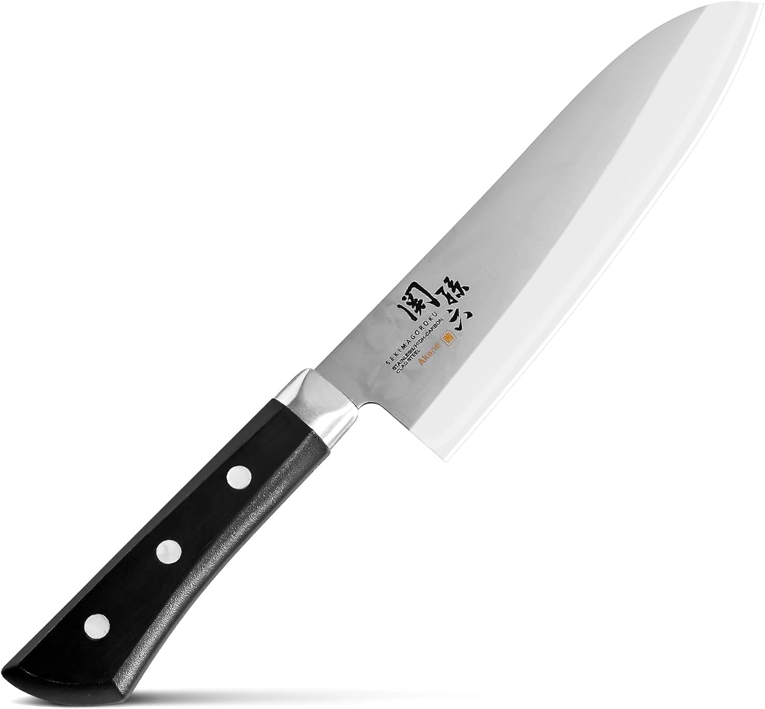Kai Corporation Santoku Knife, Santoku Knife, Seki Sonroku Aki, 6.5 inches (165 mm), Dishwasher Safe, Easy to Clean, Made in Japan