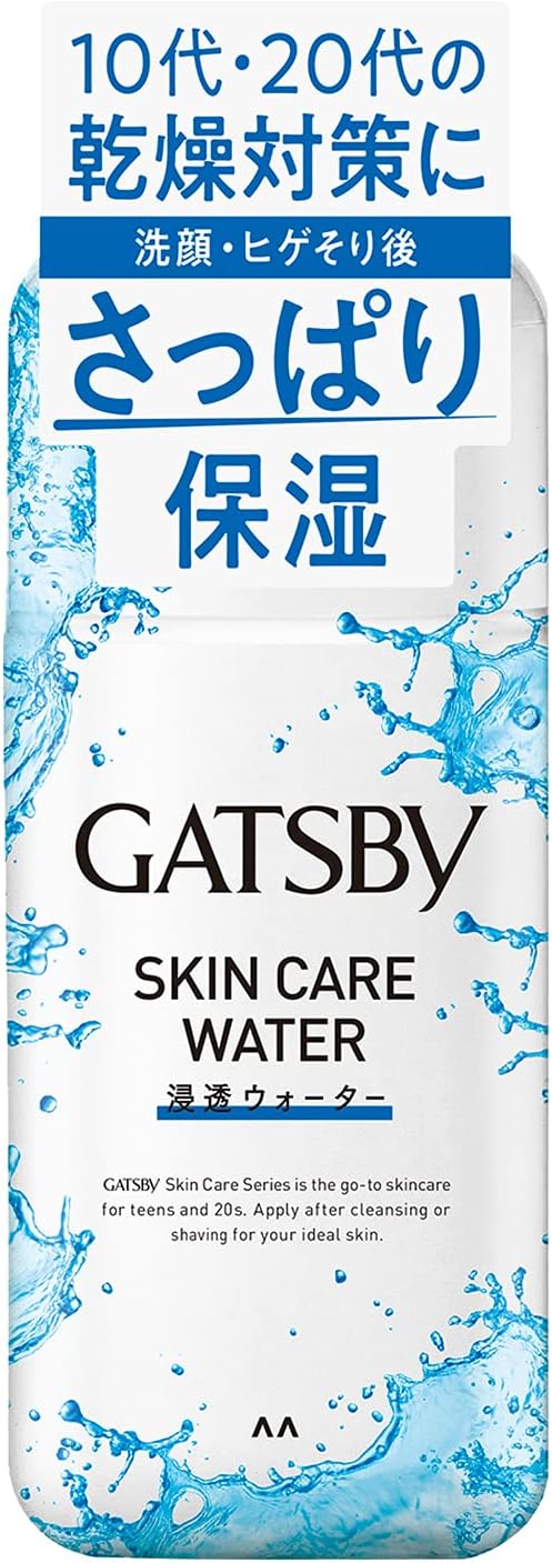 GATSBY Medicated Skin Care Water for Men, Freshening, Moisturizing, Dry Skin Care, After Shaving