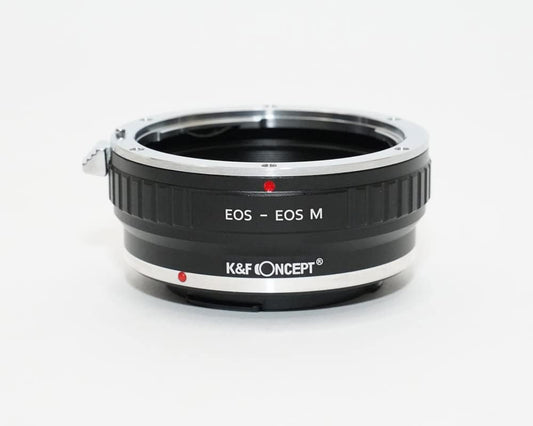 K&F キャノン対応 EOS EF(EF-S)レンズ- キャノン対応 EOS M マウントアダプター レンズクロス付 ef-eosm (KFEOSM)