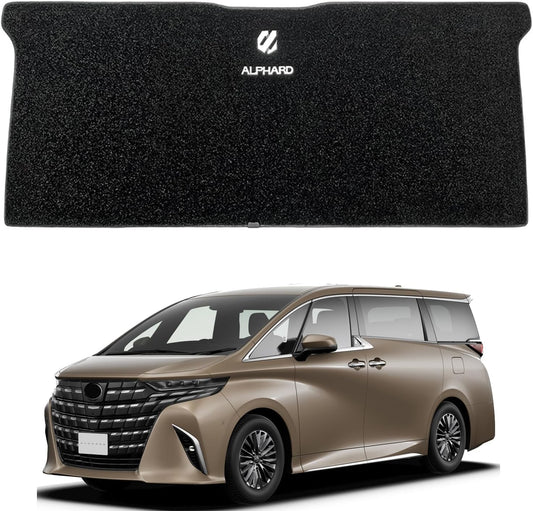 (beyond self) Toyota Alphard 40 Series Floor Mat, 2nd Row, Includes Logo, Rug, Scratch-Resistant, Stain Prevention, Concealed Rails, Custom Parts, Designed for Vehicles, Easy Installation (Alphard 40