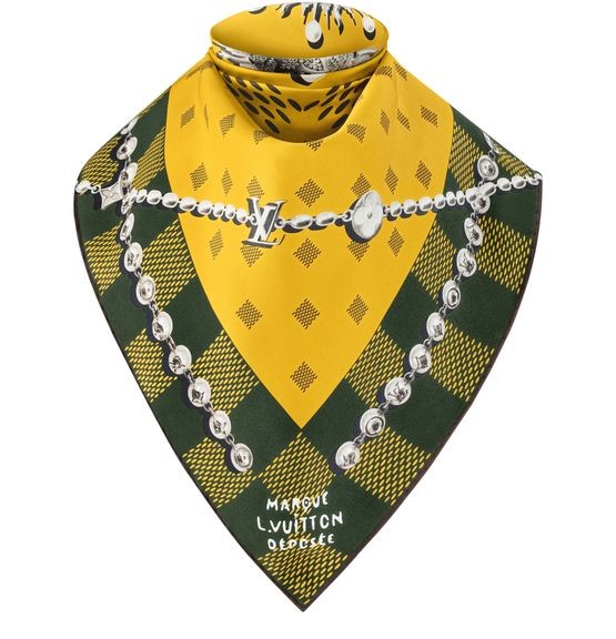 LOUIS VUITTON Damier Jewelry Silk Square - Image 1