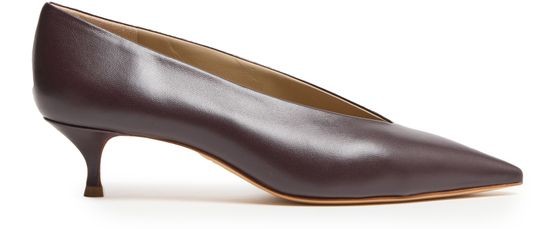 LE MONDE BERYL Babouche leather pumps - Image 1