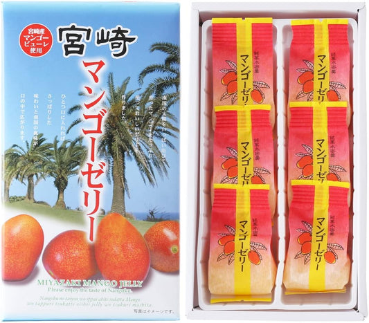 Yutaka Shokai Miyazaki Mango Jelly, 6 Pieces