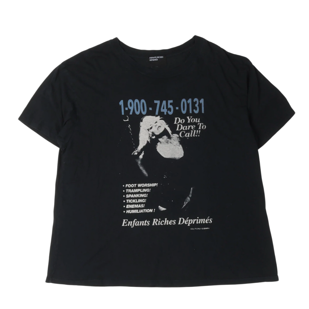ENFANTS RICHES DÉPRIMÉS 'HOTLINE' BLACK TEE