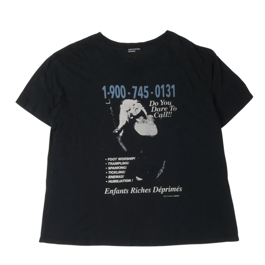 ENFANTS RICHES DÉPRIMÉS 'HOTLINE' BLACK TEE