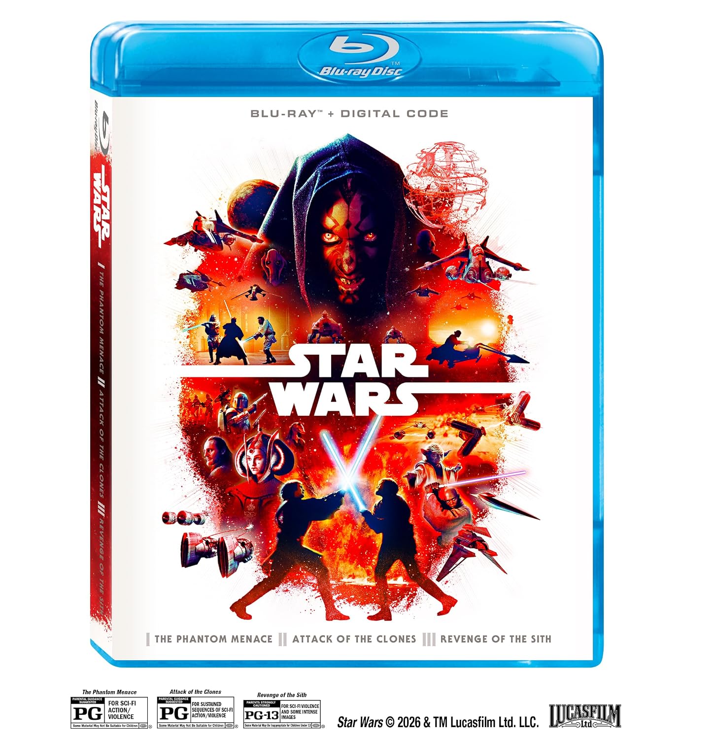 Star Wars: Prequel Trilogy (3 Discs) - Blu-Ray + Digital