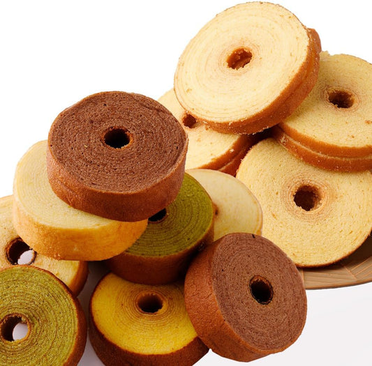 [amachi Baumkuchen] Confectionery Sweets Moist Set of 8 Mini Kuchen Contains: 14.1 oz (400 g) or more by the factory manager's choice for snacks, snacks, snacks, food and gourmet lucky bag 2025