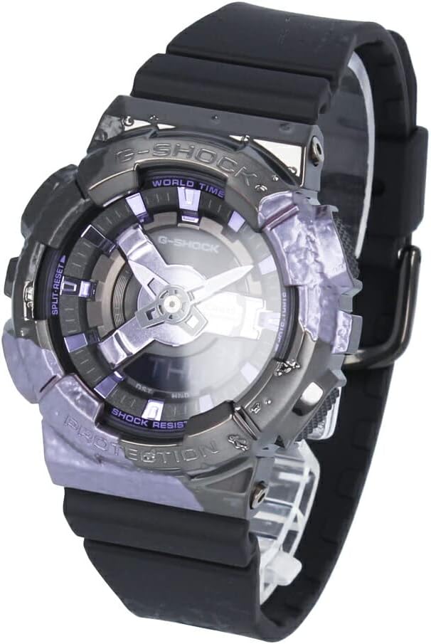 Casio GM-S114GEM-1A2 Women's 40th Anniversary Adventurer's Stone Wristwatch, Purple, Gray, Modern
