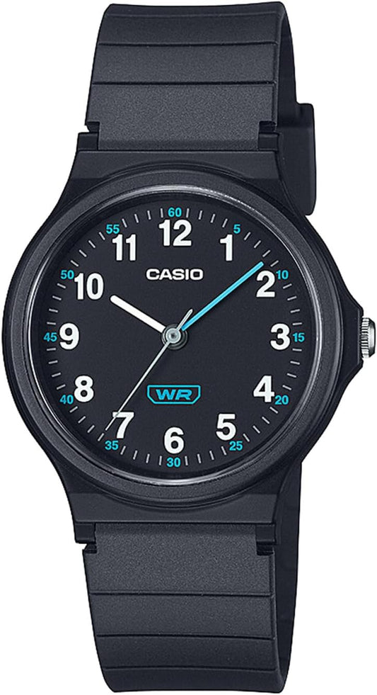 Casio Collection LQ-24B Biomass Plastic Wristwatch, Black, Simple