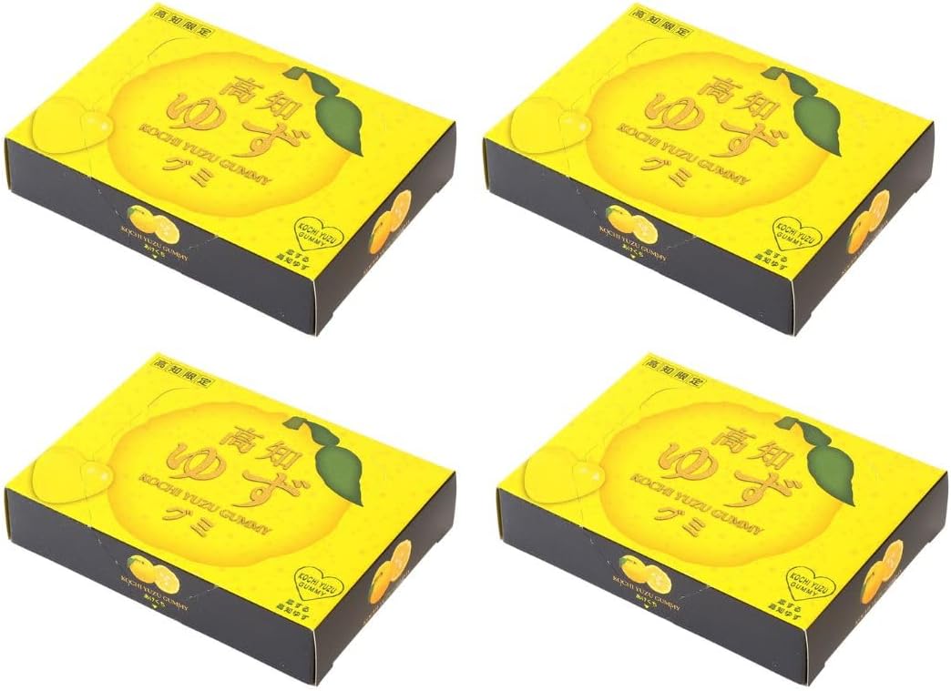 Shikoku Kensho Takachi Yuzu Gummies (10 Pieces) x 4, Domestically Produced Sweets, Snacks, Snacks, Meals, Gift, Small Belly