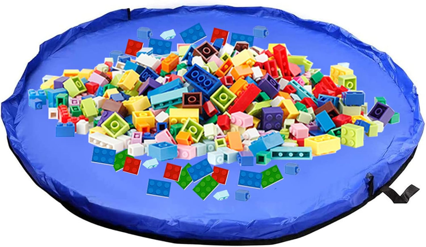 Samcos Toy Storage Bag, Children's Play Mat, Large Capacity, 59.1 inches (150 cm), Diameter 59.1 inches (150 cm), Foldable Toy Storage Bag, Easy Cleanup, Storage Supplies