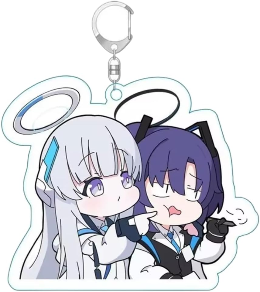 ブルアカ キャラクターアクリルキーホルダー デフォルメ Ver.2 台紙なし 萌えグッズ 非公式 [並行輸入品]