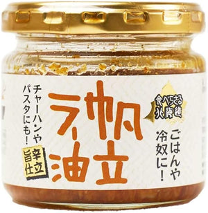 Eatarasara Hokkaido Scallop Oil, 3.5 oz (100 g), Dried Clam Pillar, Garlic Sprouts (1 piece)