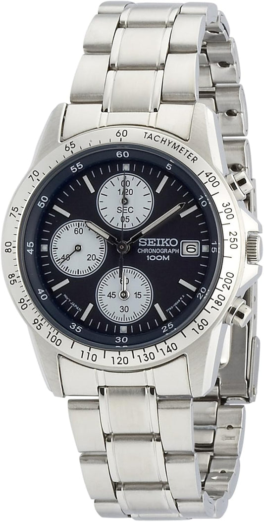 Seiko import SND365PC dark blue mens SEIKO watch imports overseas models