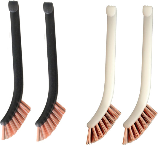 Seiei Kitchen Brush, White/Black, Length 0.6 x Width 4.7 x Height 3.0 inches (1.5 x 12 x 7.5 cm), Brush Craftsman Series, Pencil Brushes, Set of 4