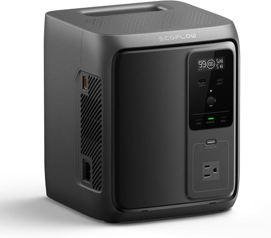 EcoFlow DELTA 3 1,000 Air Portable Power Source, 960 Wh, Large Capacity, 1,000 Wh Class World, Portable Power Supply, Lithium Ion Phosphate, App Operable, Perfect for Power Outages, Camping, Disaster