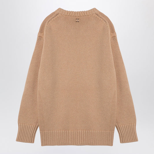 Chloe クロエヌードカシミアとコットン特大ジャンパー - Image 1