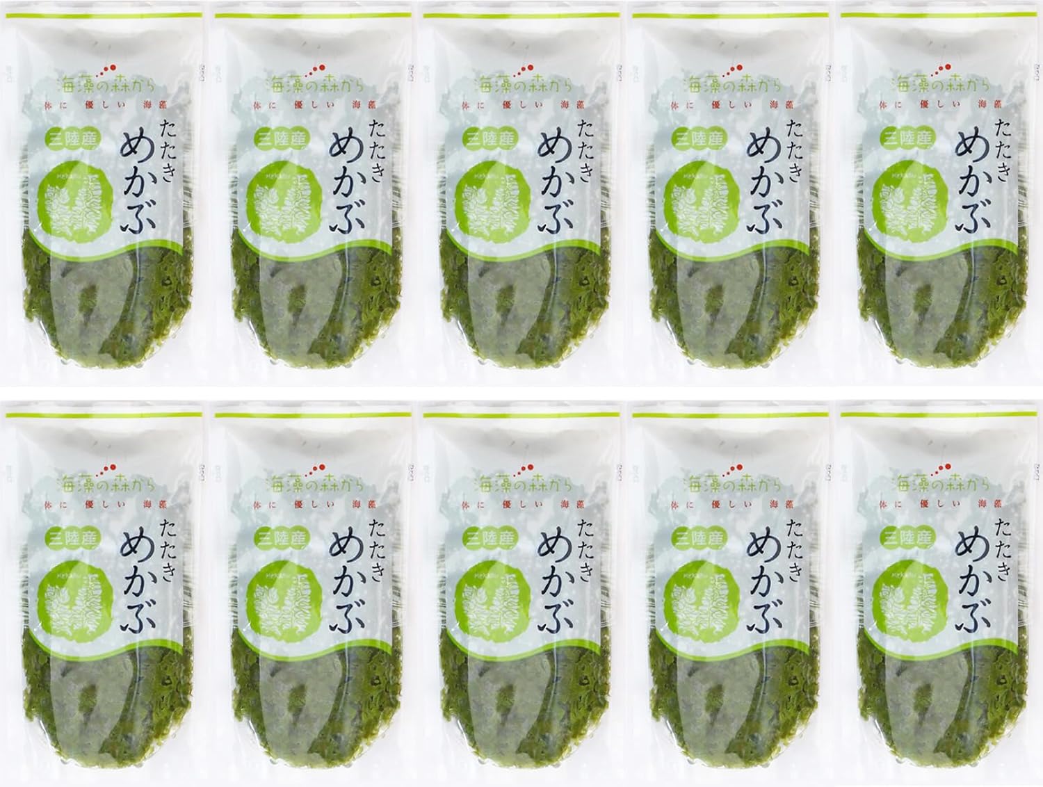 Tatakita Mekabur Sanriku Miyagi Prefecture Matsushima Bay-produced 100g x 10 pieces Stand Pack No additives, heat-cooked, quick-frozen, small-portion pack Seafood Akama seasoning, coloring