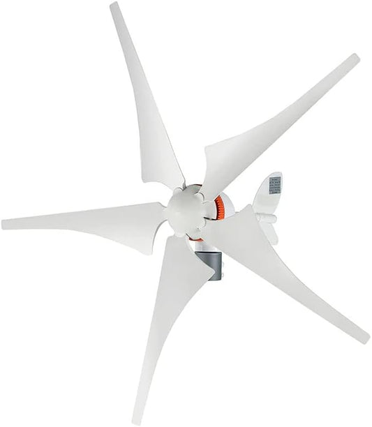 風力タービン、風力タービンジェネレーター 5枚羽根風力タービン 家庭用低騒音高効率、12V (24V)