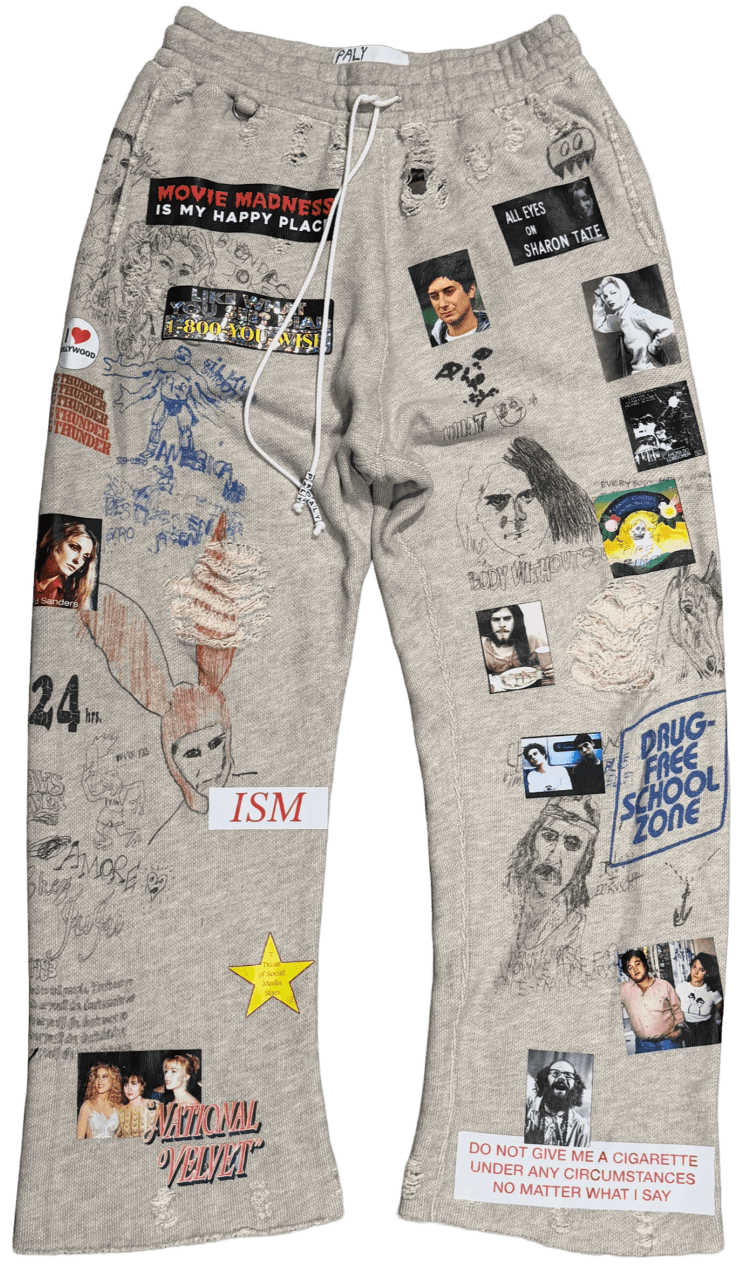 PALY 'MOVIE MADNESS' GREY SWEATPANTS