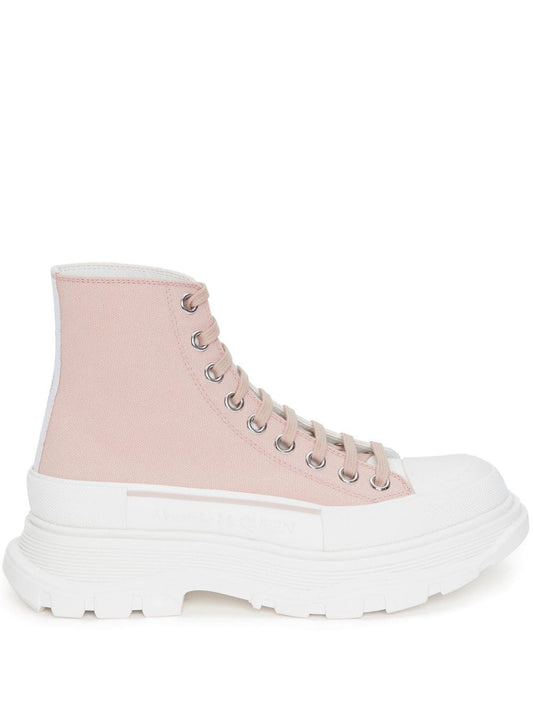 Alexander McQueen アレクサンダーMCクイーントレッドスリックアンクルブーツ - Image 1