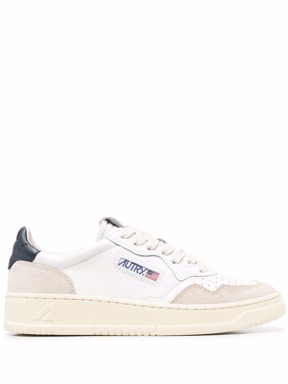 Autry Medalist Low LeatherとSuede Sneakers - Image 1