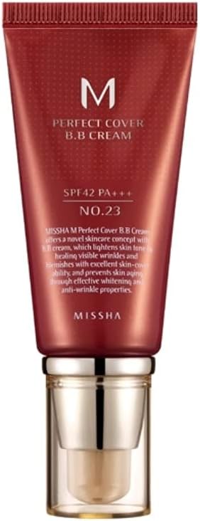 MISSHA M Perfect Cover BB Cream NO.23 SPF42 PA++, 1.7 fl oz (50 ml)