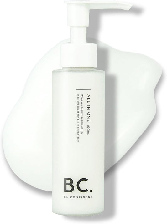 BC. All-in-One Men's Skin Care [Niacinamide Ceramide Peptide Hyaluronic Acid Collagen] 3.4 fl oz (100 ml), Approx. 2 Months Supply for Men, Lotion, Cream, High Hydration, Aging Care Pump (1)