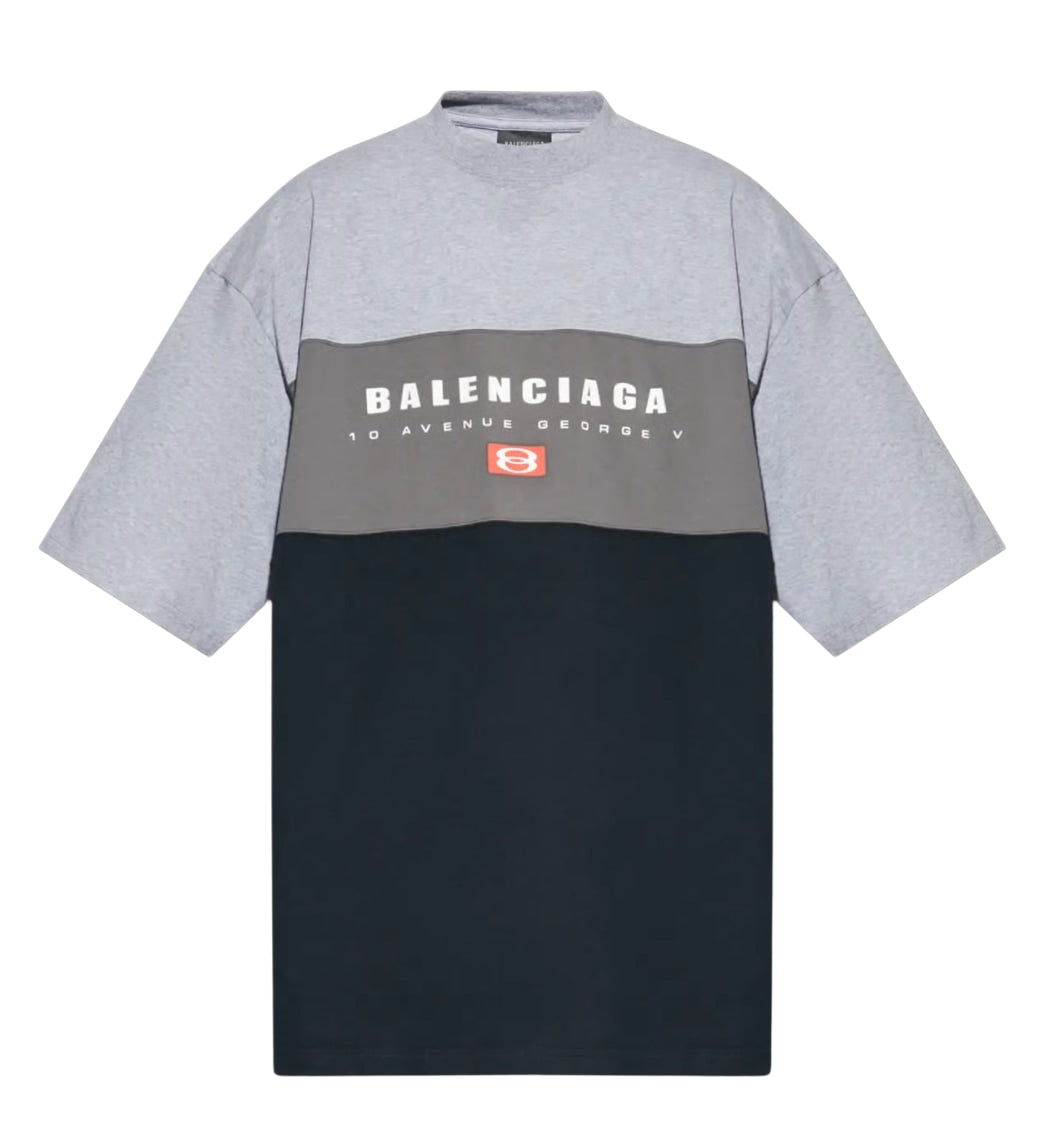 BALENCIAGA 'GREY SPORTS LOGO' TEE