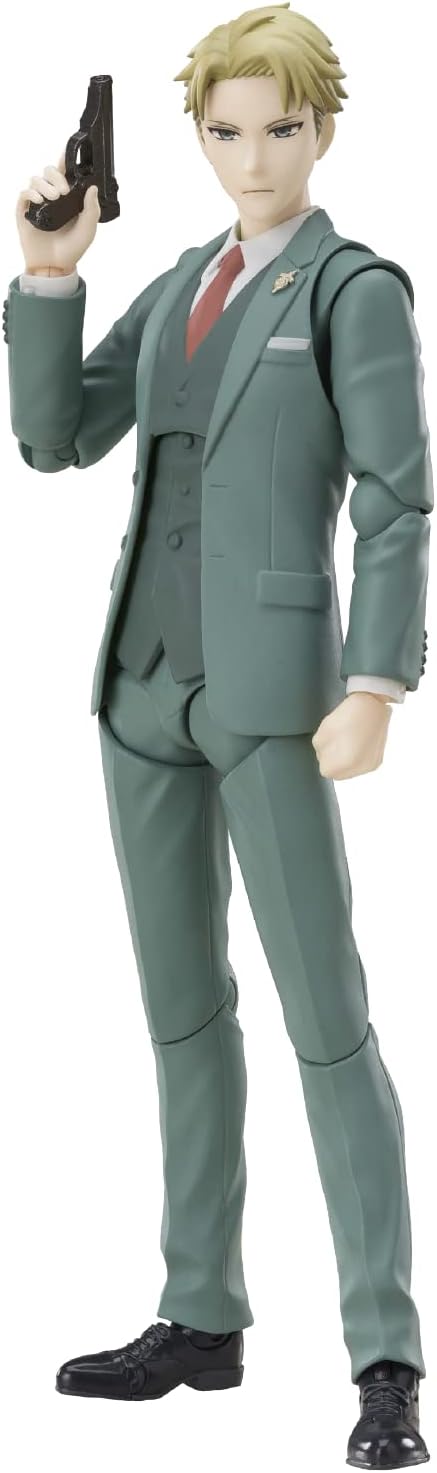 S.H. Figuarts BAS63908 SPY x FAMILY Lloyd Forger Approx. 6.7 inches (170 mm), ABS & PVC, Pre-painted Action Figure