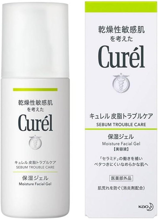 Kao Curel Sebum Trouble Care, Moisturizing Gel (4.2 fl oz (120 ml) x 3 Piece Set, Serum Curel