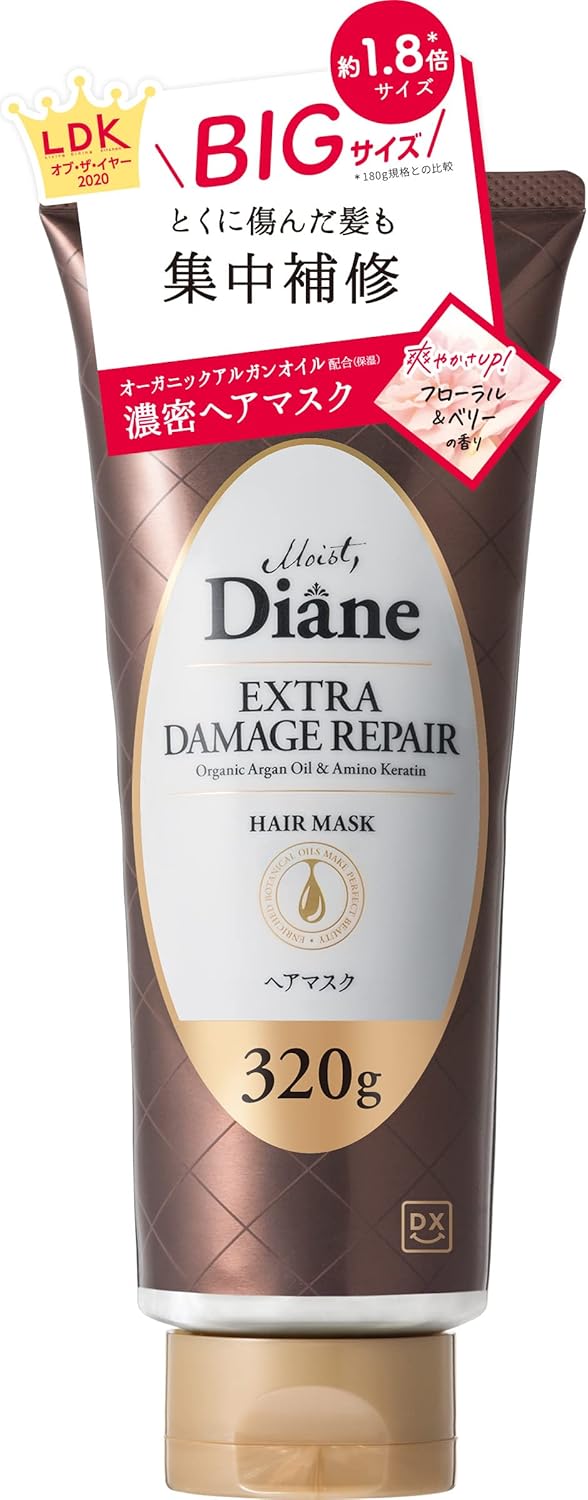 [Exclusive] Diane DX Hair Mask [Damage Repair] Floral & Berry Scent, Diane Perfect Beauty Extra Damage Repair, 11.3 oz (320 g)
