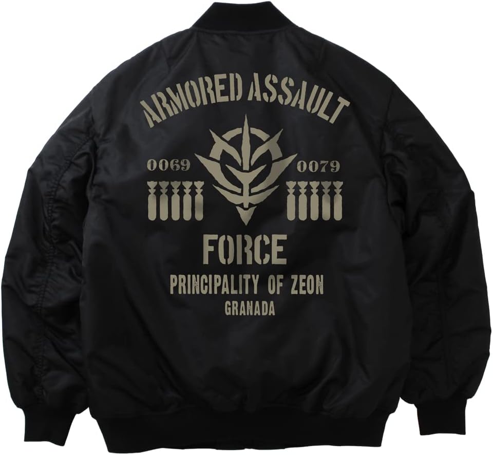 COSPA Mobile Suit Gundam Zion Assault Mobile Army MA-1 Jacket Black L Size