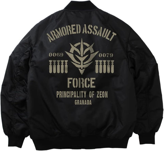 COSPA Mobile Suit Gundam Zion Assault Mobile Army MA-1 Jacket Black L Size