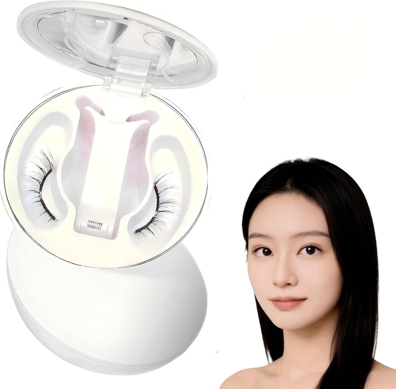 AISIDPIG Magnetic False Eyelashes, No Adhesives, No Eyeliner Needed, Ultra Lightweight, Soft, Fluffy, Natural, Cute, Suitable for Sensitive Skin, Waterproof, Sweatproof, Reusable, Includes Exclusive