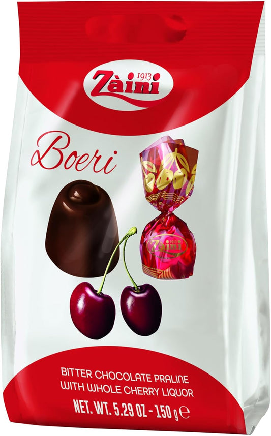 Zaini Boeri Cherry, Chocolate, 5.3 oz (150 g), 1 Piece, Valentine's Day, White Day, Chocolate, Italy, Cherry, Law Chocolate, Bonbon, Christmas Treats, Assortment, Sweets, Long S