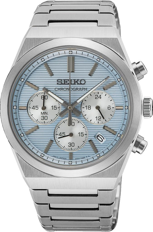 [セイコー] SEIKO 1/5秒クロノグラフ クオーツ CHRONOGRAPH QUARTZ メンズ 腕時計 SSB459P1 サファイアガラス ブルー 海外モデル [並行輸入品]