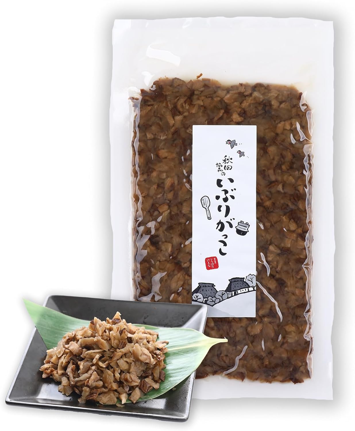 Ibuirigakko Kizami, 5.3 oz (150 g), Akita Kyowa Snacks, Cooking, Smoked, Radishes, Pickles, Kadan, Additive-free, Food (1 Bag)