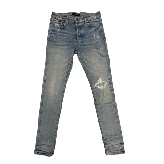 AMIRI 'BROKEN DISTRESSED INDIGO' JEANS