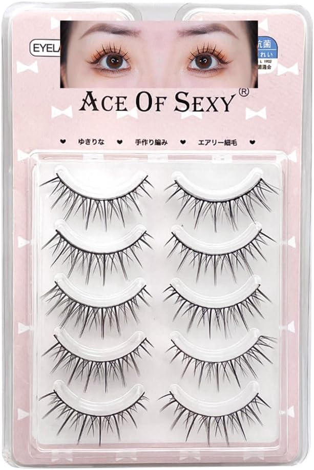 5 Pairs (M09) False Eyelashes, Popular Handmade False Eyelashes, Actress Eyelashes, Natural, Daily May, Lower Eyelashes, False Eyelashes, Bunchy